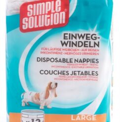 Simple Solution Wegwerp Honden Luier Large 12 St 45-57 CM