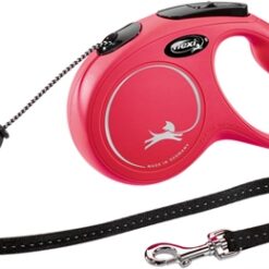 Flexi Rollijn Classic Cord Rood M 5 Mtr