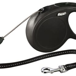 Flexi Rollijn Classic Cord Zwart M 8 Mtr