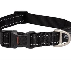 Rogz For Dogs Fanbelt Halsband Zwart 20 Mmx34-56 CM