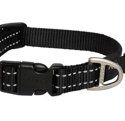 Rogz For Dogs Snake Halsband Zwart 16 Mmx26-40 CM
