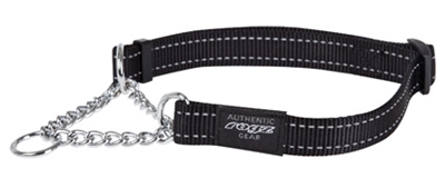 Rogz For Dogs Fanbelt Halfslip Halsband Zwart 20 Mmx34-56 CM