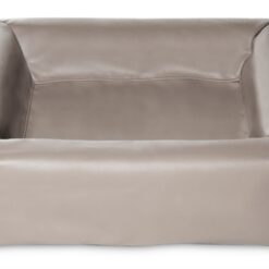 Bia Bed Kunstleer Hoes Hondenmand Taupe Bia-2 60X50X12,5 CM