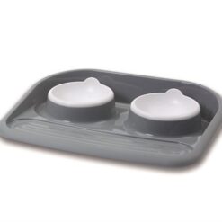 Savic Butler Voerbak En Drinkbak Met Plateau En Antislip Voetjes 2X300 ML