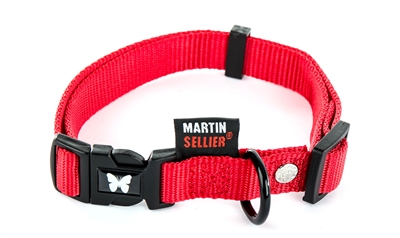 Martin Halsband Verstelbaar Nylon Rood 30-45X1,6 CM