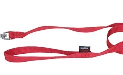 Martin Hondenriem Basic Nylon Rood 120X1,6 CM
