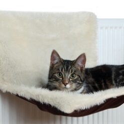 Trixie Radiatorhangmat Pluche / Velours Creme / Bruin 45X26X31 CM