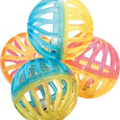 Zolux Kattenspeelgoed Bal Twist Met Bel Assorti 4 CM 4 St