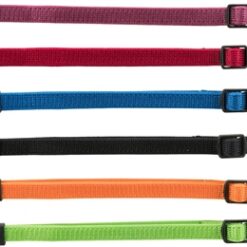 Trixie Puppy Halsband Set Zwart/Rood/Blauw/Appel/Papaya/Orchidee 17-25 CM 6 St