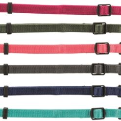 Trixie Puppy Halsband Set Fuchsia/Grafiet/Indigo/Bosgroen/Koraal 17-25 CM 6 St
