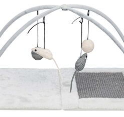 Trixie Krabmat Met Speeltjes Aan Koord Grijs 60X33X42 CM
