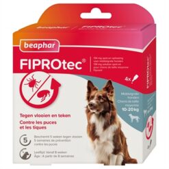 Beaphar Fiprotec Hond Tegen Teken En Vlooien 10-20 KG 3+1 Pip