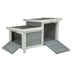 Trixie Knaagdierhuis Met 2 Ingangen Grijs / Wit 70X45X43 CM