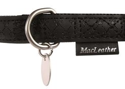 Macleather Halsband Zwart 20-40X1,5 CM