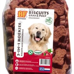 Bf Petfood 3 In 1 Hondenkoekjes Met Cranberry 500 GR