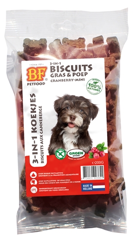 Bf Petfood 3 In 1 Hondenkoekjes Met Cranberry Mini 200 GR