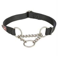 Trixie Halsband Hond Premium Halfslip Halsband Zwart 30-40X1,5 CM