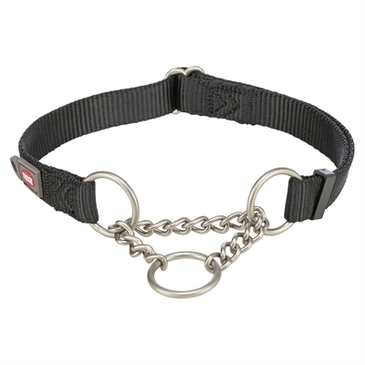 Trixie Halsband Hond Premium Halfslip Halsband Zwart 30-40X1,5 CM