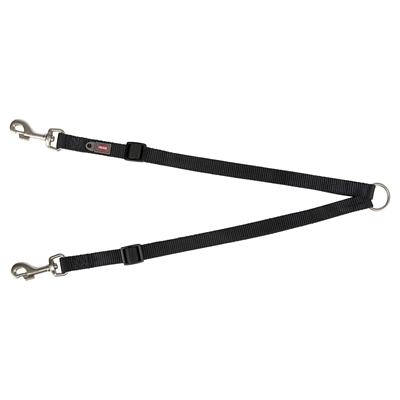 Trixie Hondenriem Premium Koppellijn Zwart 40-70X1,5 CM