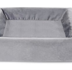Bia Bed Royal Fluweel Hoes Voor Hondenmand Grijs Bia-50 60X50X12 CM