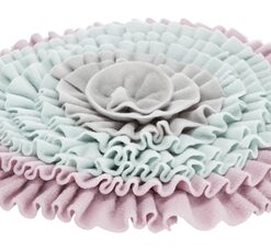 Trixie Junior Snuffelmat Zacht Roze / Mintgroen / Grijs 38X38 CM