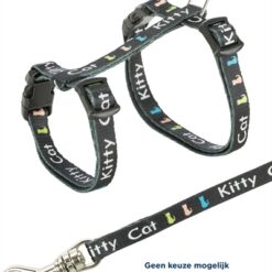Trixie Kittentuig Junior Met Riem Kitty Cat Assorti 21-33X0,8 CM / 120 CM