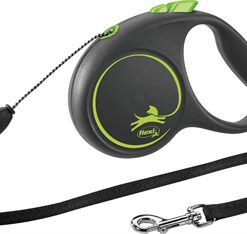 Flexi Rollijn Black Design Cord Groen S 5 Mtr Tot 12 KG