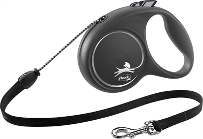 Flexi Rollijn Black Design Cord Zwart M 5 Mtr Tot 20 KG