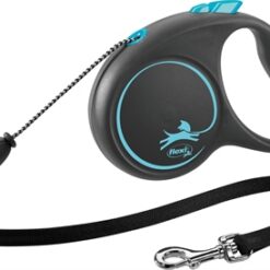 Flexi Rollijn Black Design Cord Blauw M 5 Mtr Tot 20 KG