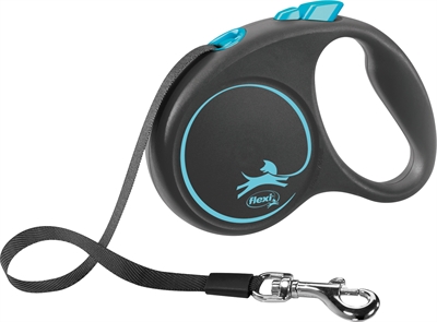 Flexi Rollijn Black Design Tape Blauw S 5 Mtr Tot 15 KG