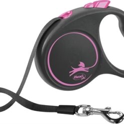 Flexi Rollijn Black Design Tape Roze S 5 Mtr Tot 15 KG