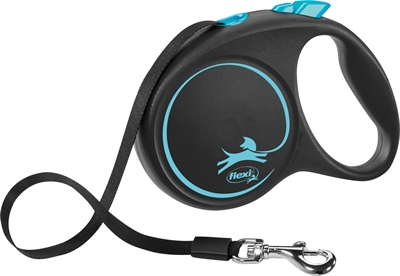 Flexi Rollijn Black Design Tape Blauw M 5 Mtr Tot 25 KG