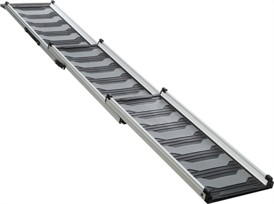 Trixie Loopplank Telescopisch Tot 90 KG Zwart / Grijs 78-175X40 CM
