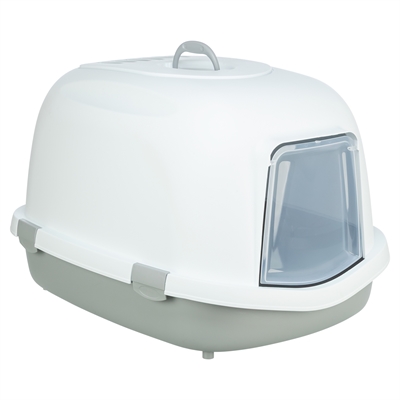 Trixie Kattenbak Primo XXL Top Met Kap Grijs / Wit 71X56X47 CM
