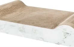 Trixie Krabmat Karton XXL Marmer Print Lichtgrijs 64X37X11 CM