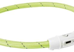 Trixie Lichtgevende Halsband Hond Flash Usb Tpu / Nylon Groen 35X0,7 CM