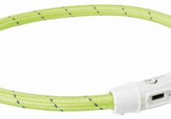 Trixie Lichtgevende Halsband Hond Flash Usb Tpu / Nylon Groen 45X0,7 CM