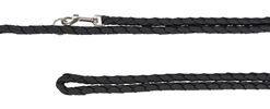 Trixie Hondenriem Cavo Verstelbaar Zwart 200X1,2 CM