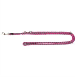 Trixie Hondenriem Cavo Verstelbaar Fuchsia / Grijs 200X1,2 CM