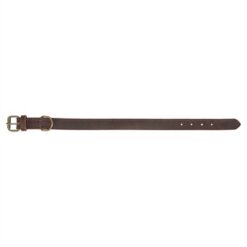 Trixie Halsband Hond Rustic Vetleer Donkerbruin 57-66X3 CM