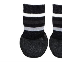 Trixie Hondensokken Anti-Slip Met Rubberlaag Rondom Zwart S-M 2 St
