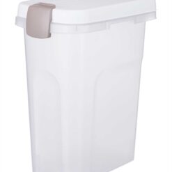 Trixie Voerton Luchtdicht Afsluitbaar Kunststof Transparant Wit / Wit 15 LTR 22X34X41,5 CM