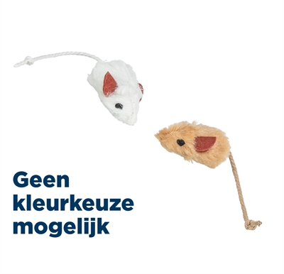 Trixie Set Muizen Met Catnip Kern Pluche 5 CM 6 St