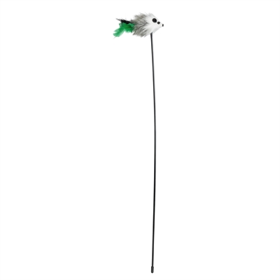 Trixie Speelstaf Muis Kunststof / Pluche Met Catnip 50 CM