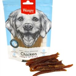 Wanpy Soft Oven-Roasted Chicken Jerky Strips 100 GR
