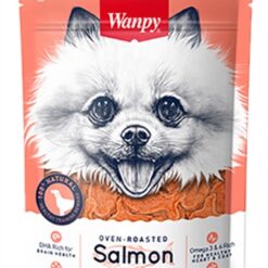 Wanpy Oven-Roasted Salmon Fish Shape Bites 100 GR