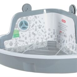 Zolux Hoektoilet Knaagdier Grijs 41,5X31X20,5 CM
