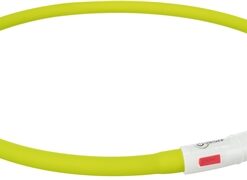 Trixie Lichtgevende Halsband Hond Usb Siliconen Oplaadbaar Groen 70X1 CM
