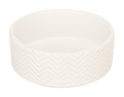 Trixie Voerbak / Drinkbak Wave Keramiek Wit 16 CM 900 ML