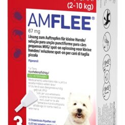 Krka Amflee Spot On Hond 2-10 KG 67 MG 3 Pip